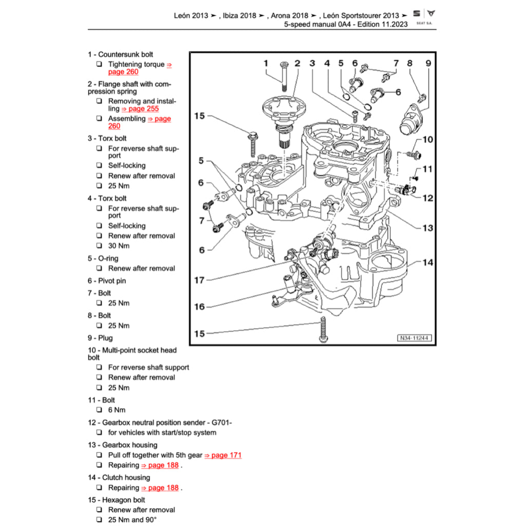 SEAT ARONA KJ7 2017+ Full Manual Set – Repair & Maintenance Manual - page 8