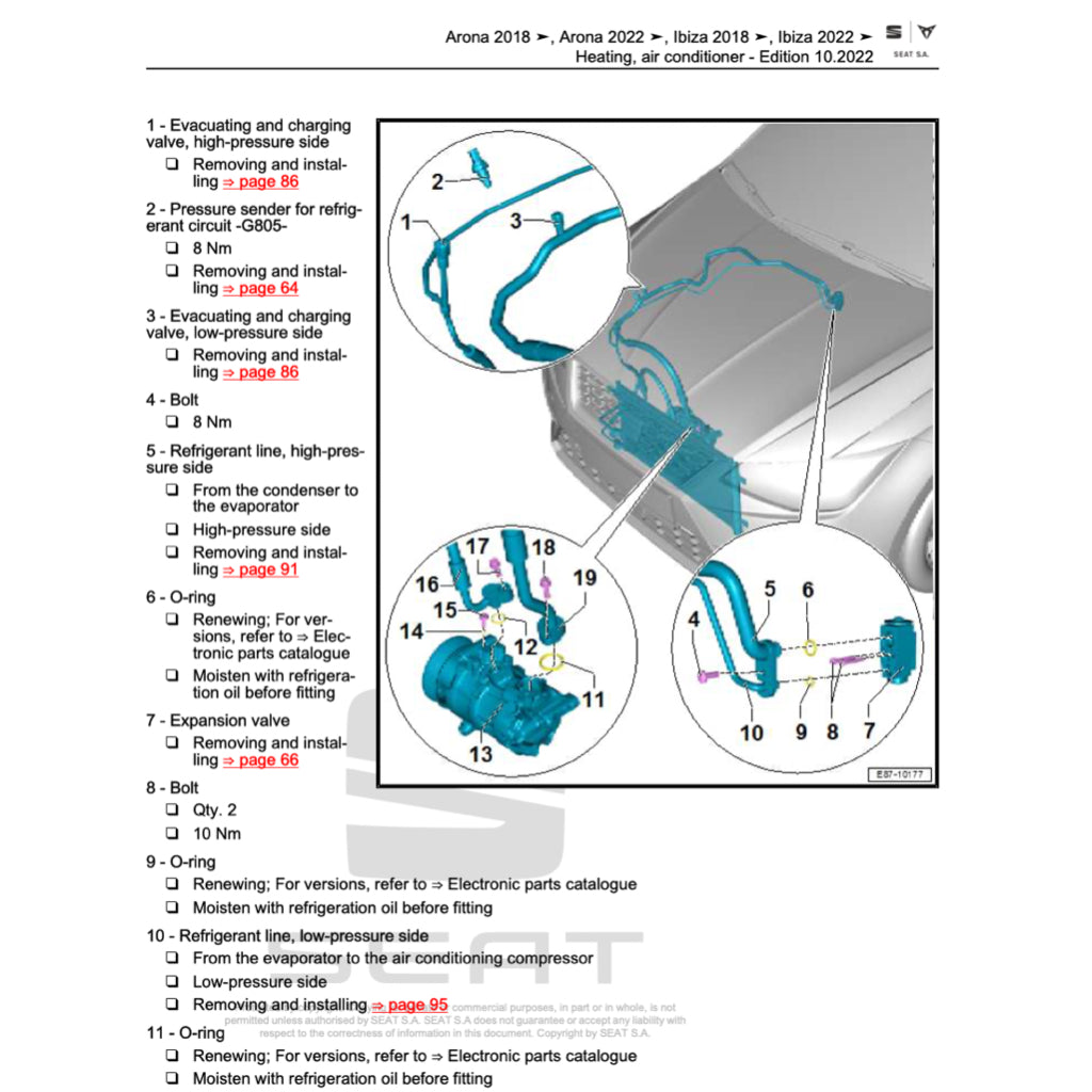 SEAT ATECA KH7 2016+ Full Manual Set – Repair & Maintenance Manual - page 9